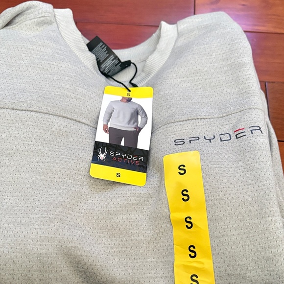 Spyder Men's Light Gray Crewneck Sweater - Picture 3 of 4